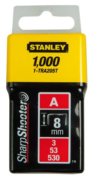 Stanley Klammern Typ A 4mm, VE: 1000 Stück, 1-TRA202T