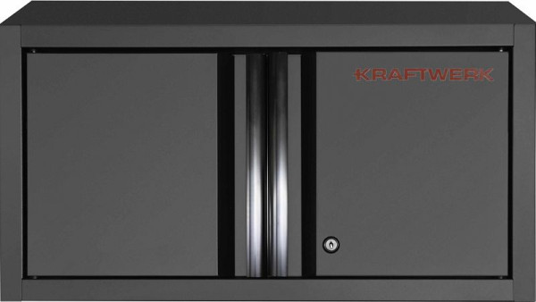 Kraftwerk MOBILIO BLACK EDITION Oberschrank 2-türig mit Schloss Schwarz, 3964-31-BLK