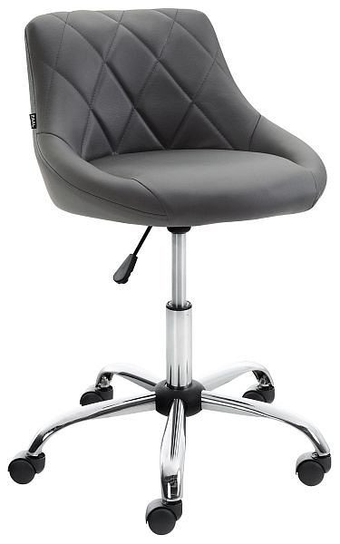 CLP Arbeitshocker Lazio Kunstleder, grau, 316852, 4251756442750