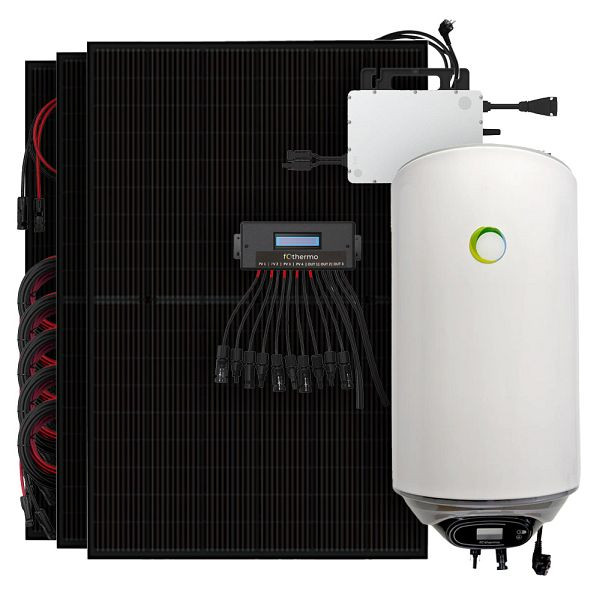 Offgridtec 900W Solaranlage mit Fothermo 80L Hybridboiler, Umschaltgerät und Hoymiles HMS-800W-2T mit 800W Netzeinspeisung, 4-01-024545-001