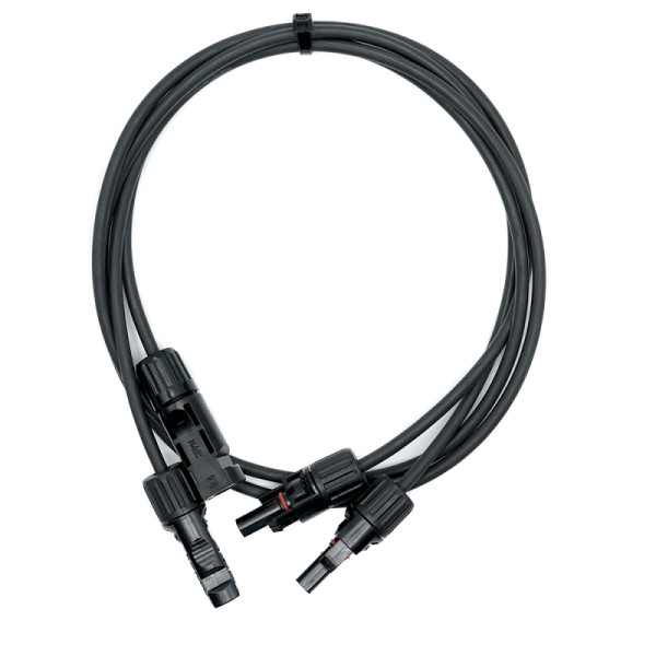 WATTSTUNDE Solarverlängerungskabel 2x4mm² Typ-MC4/Typ-MC4 5m schwarz, 401-80004