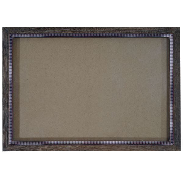 Mendler Bilderrahmen T250, Fotorahmen Holzrahmen Wand-Rahmen, 46x66cm Shabby-Look Landhaus, braun, 36378