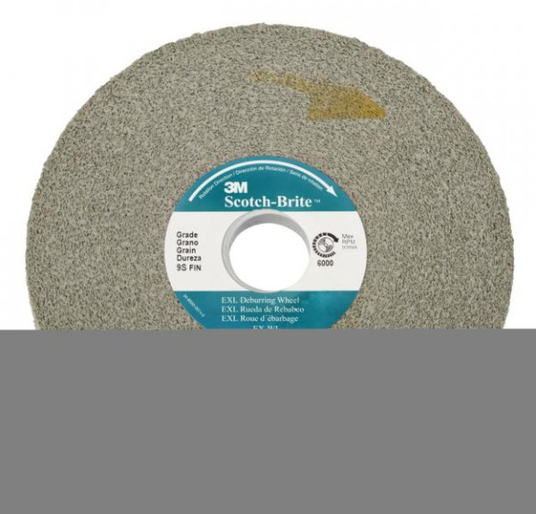 3M Scotch-Brite EXL Entgratungs-Kompaktscheibe XL-WL, 203 mm x 12,7 mm x 76,2 mm, 8A MED, VE: 4 Scheiben, 7000046061