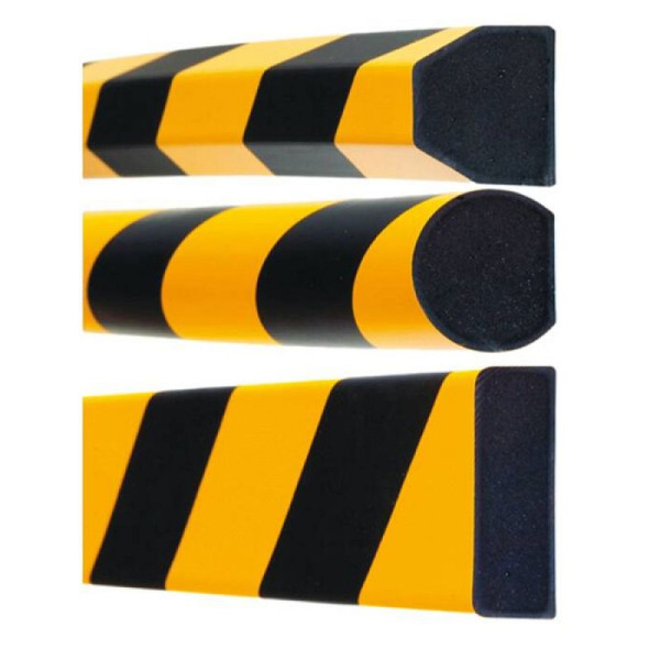 Stein HGS Flächenschutz -Safe-, Trapez 40/40mm, verkehrsgelb (RAL 1023)/schwarz, magnetisch, 12804