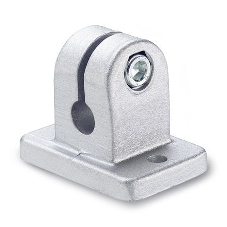 Ganter Flansch-Klemmverbinder, Aluminium (GN 145-B18-2-SW), VE: 10 Stück, 145-B18-2-SW