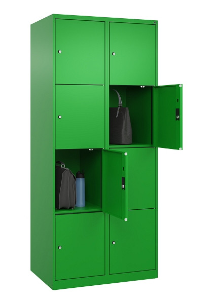 C+P Schließfachschrank Evolo PLUS, 8 Fächer, 1850x800x500mm, 6037/6037, 049000-224 S10026