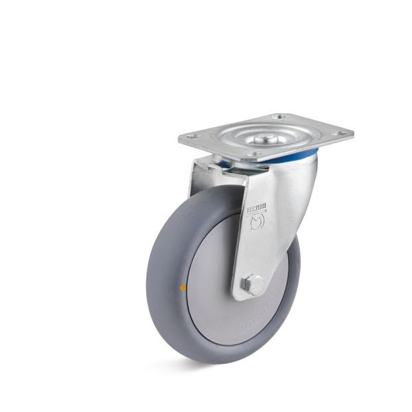Torwegge Lenkrolle mit Befestigungsplatte, L-IL-TPBK-080, 0034075