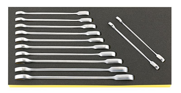 STAHLWILLE Ratschenringmaulschlüssel-Satz OPEN RATCH TCS 17F/12 8 - 19 12 Stück, 96830651
