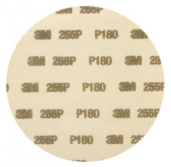 3M Hookit Papierschleifscheibe 255P, 150 mm, P180, ungelocht, VE: 500 Scheiben, 7000082601