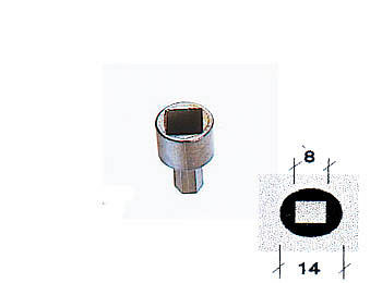 Lemp Bit Vierkant 8mm, für Artikel 121520, 121524