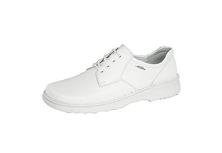 ABEBA Berufsschuhe Reflexor® Halbschuh weiß, O1, Ristbereich mit Schnürung, Glattleder, 5700-44