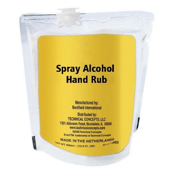 Rubbermaid manuelles geruchsneutrales Händedesinfektionsmittel 60% Alkohol 400ml (12 Stück), FN394