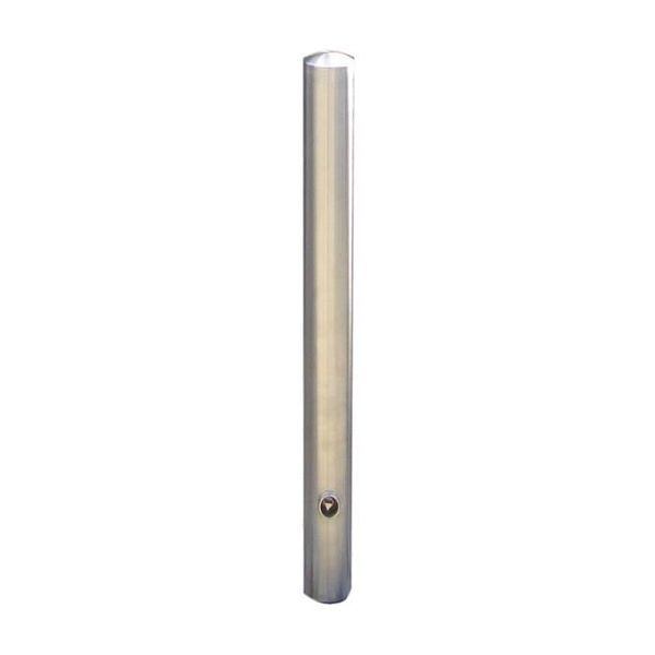 Stein HGS Absperrpfosten -Bollard-, herausnehmbar, mit Dreikantverschluss, DIN 3223 / inkl. Bodenhülse, 3 Ösen (90°), 4089f-3