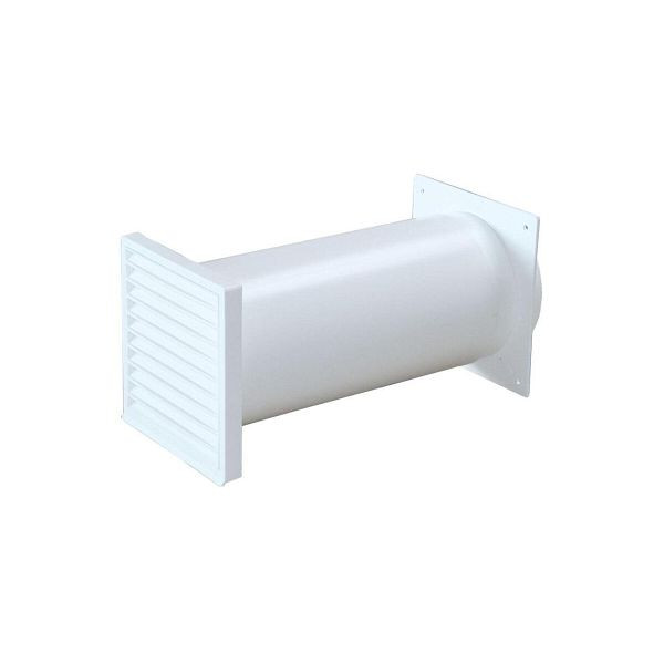 AirTec Teleskop-Mauerdurchführung, weiß für System 100, mit Rundanschluss 650043, 122811