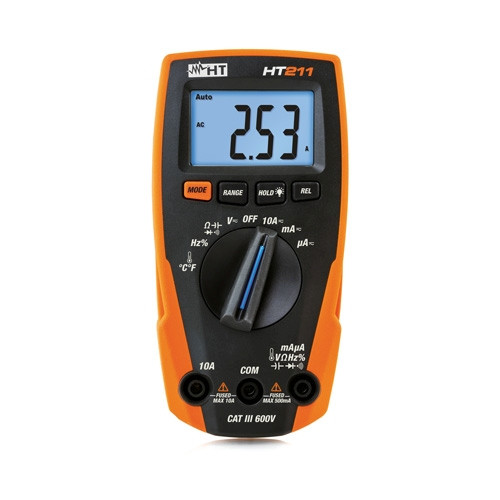 HT Instruments Kompaktes Digitalmultimeter mit Temperaturmessfunktion, 1010180
