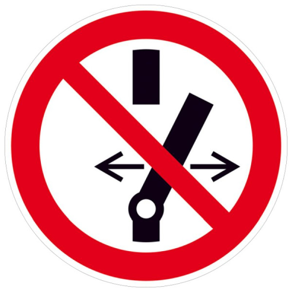 Stein HGS Elektrokennzeichnung/Verbotsschild Schalten verboten, 200 mm / Magnetfolie, 36.a6255
