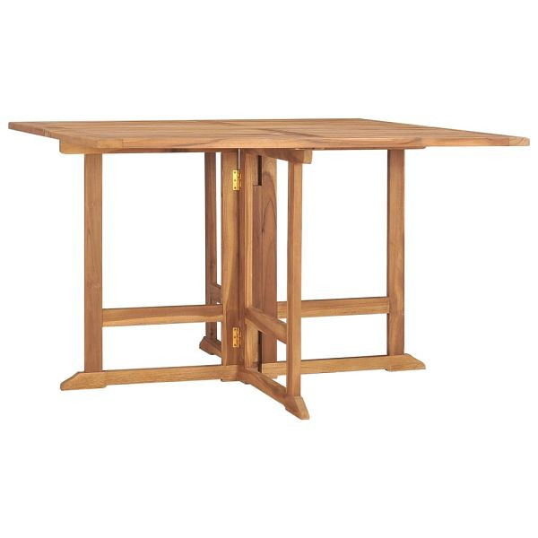 vidaXL Garten-Esstisch Klappbar 110x110x75 cm Massivholz Teak, 318481