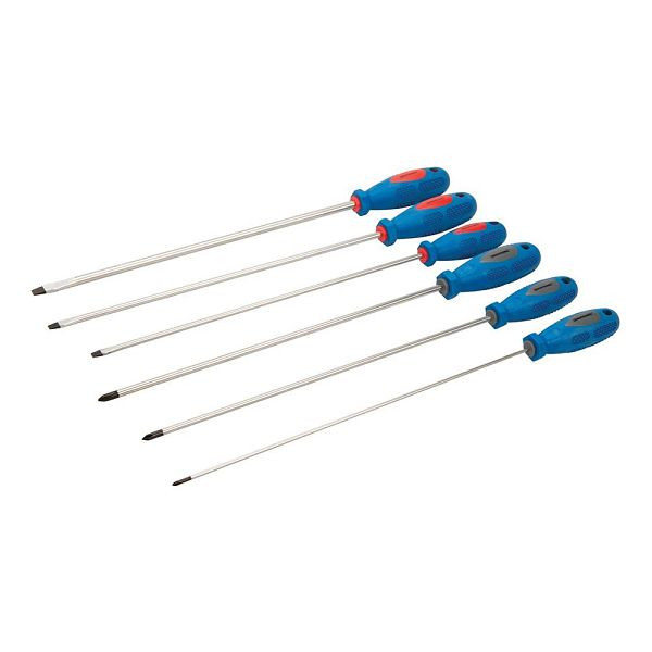 Silverline Extra lange Schraubendreher, 6-tlg. Satz, 6-tlg, 909067