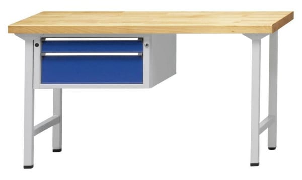 ANKE Werkbänke Kombiwerkbank, Modell 501 V, 1500 x 700 x 890 mm, RAL 7035/5010, BMP 40 mm, 410.001