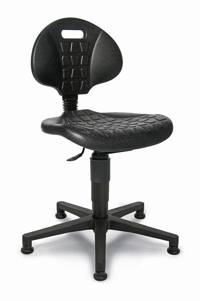Deskin Arbeitsdrehstuhl LAVO 30, Fußkreuz Polyamid schwarz, Sitz- und Rückenfläche schwarz, 250943