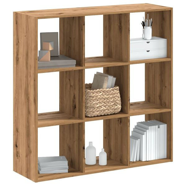 vidaXL Bücherregal Artisan-Eiche 102x32x102 cm Holzwerkstoff, 852824