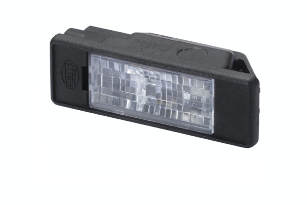 HELLA Kennzeichenleuchte, Halogen, 12V, Einbau, Lichtscheibenfarbe: glasklar, außen, 2KA 008 224-307