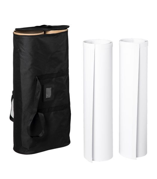 Showdown Displays Pop-Up Textil Premium rund Side Panels 68cm, PUFPR