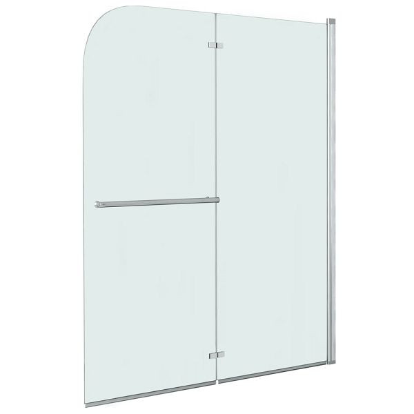 vidaXL Faltbare Duschkabine 2 Paneele ESG 120 x 140 cm, 144677