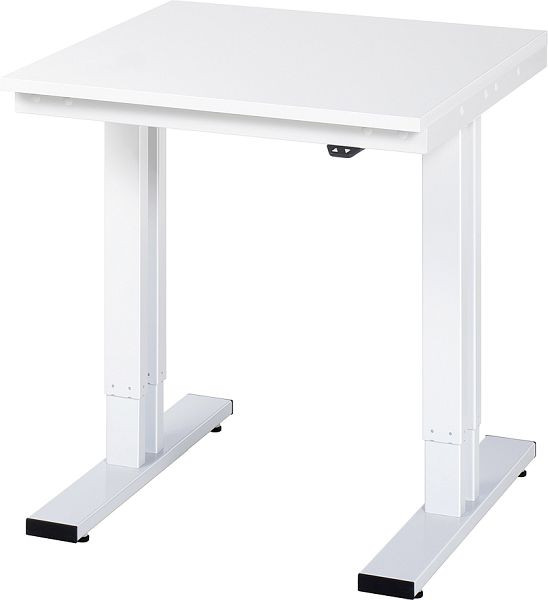 RAU Werktisch Serie adlatus 300 (elektrisch höhenverstellbar), Melamin-Platte, 750x720-1120x800 mm, 08-WT-075-080-M