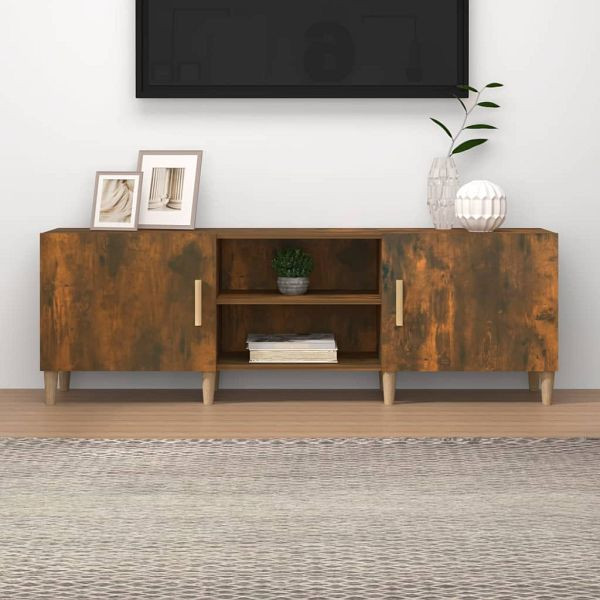 vidaXL TV-Schrank Räuchereiche 150x30x50 cm Holzwerkstoff, 817501