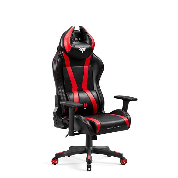 Diablo Chairs Schreibtischstuhl Diablo X-Horn 2.0 klein, Schwarz-Rot, 1745