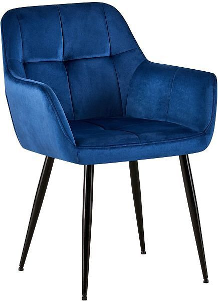 CLP Besucherstuhl Emia Samt, blau, 317091, 4251756444891