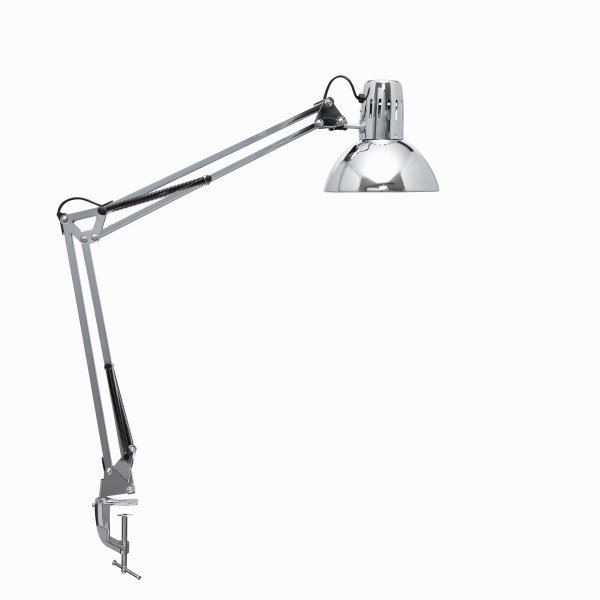 MAUL Tischleuchte MAULstudy chrome Klemme, ohne Leuchtmittel E27, 8230796+6:6C278:343:34C272:34