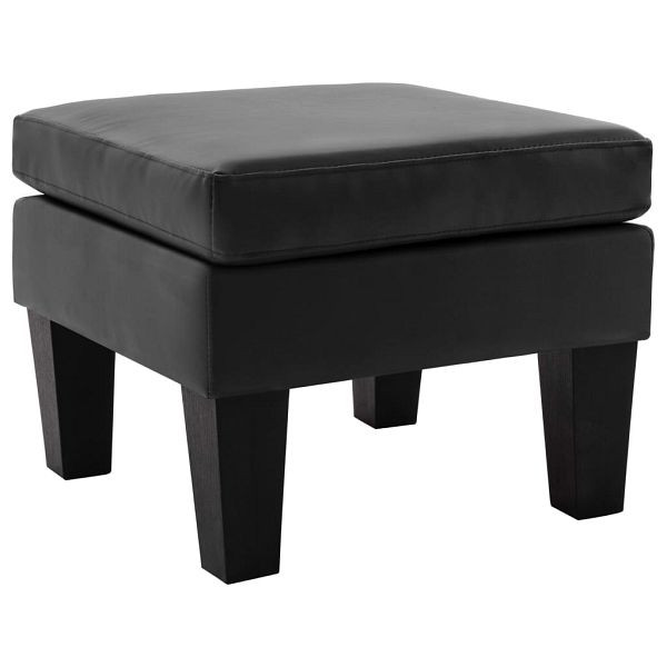 vidaXL Fußhocker Schwarz Kunstleder, 288775, 8719883893341