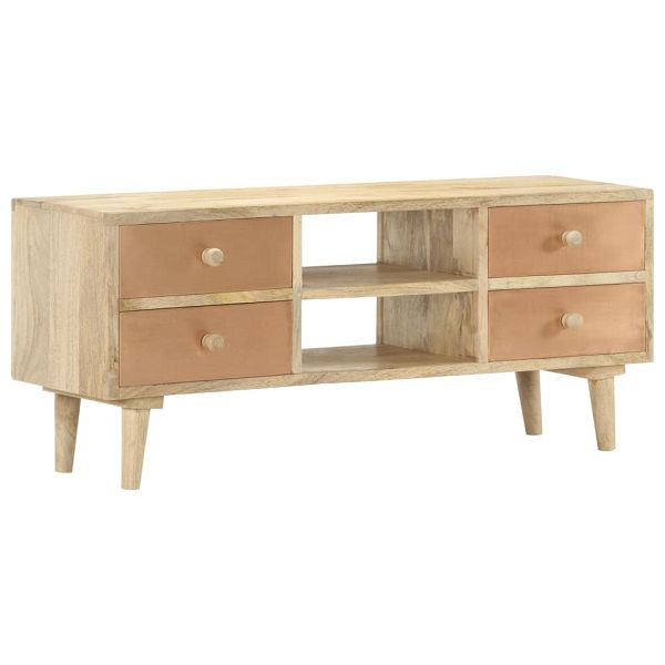 vidaXL TV-Schrank 110x30x45 cm Mango Massivholz, 287874