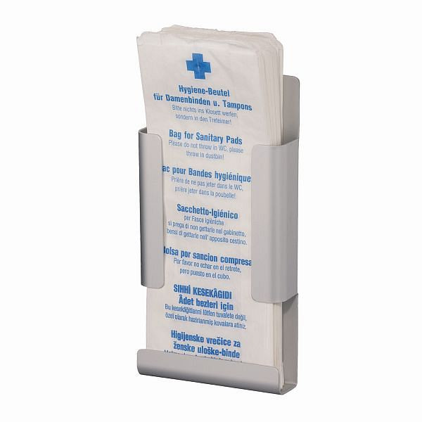 Air Wolf Hygienebeutelhalter, Serie Omikron II, H x B x T: 260 x 130 x 40 mm, Aluminium eloxiert, 35-790