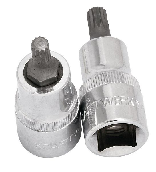 Kraftwerk 1/2" Bit-Steckschlüssel-Einsatz Vielzahn XZN M5, 328005