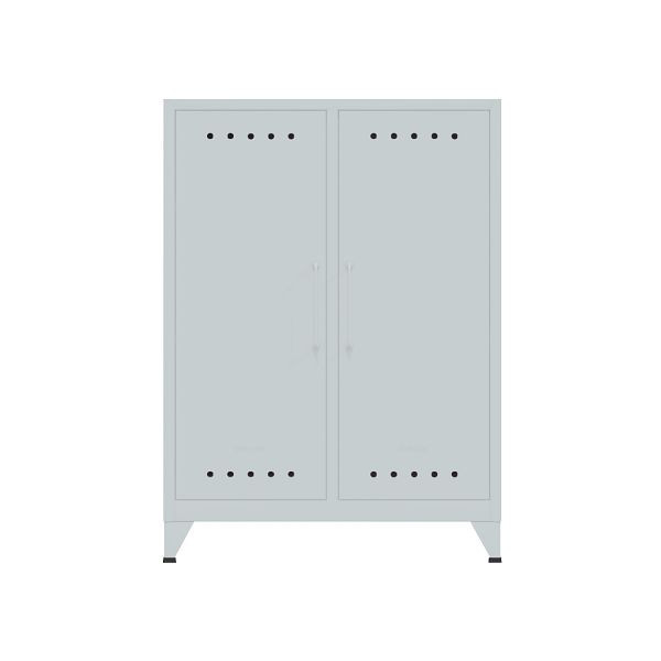 Bisley Fern Sideboard, inkl. 2 fester Fachböden, 145 lichtgrau antibakteriell, FERMID145