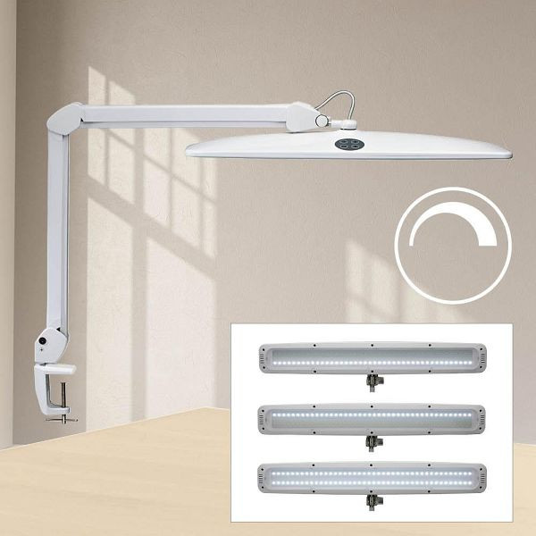Deskin LED-Arbeitsplatzleuchte MAULintro, dimmbar, weiß, 11 W, 920 Lm, 6500K, 330185