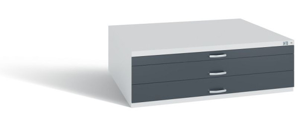 C+P Schubladenschrank Serie 7100_7200, H420xB1350xT960 mm, Grau/Anthrazit, 7200-100 S10175