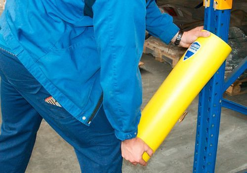 DENIOS Regalanfahrschutz Protector XXL, signalgelb, für Regalpfeilerbreite 111-120 mm, 240233