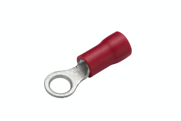HELLA Leitungsverbinder - rot - von: 0.5mm² - bis: 1.0mm² - Ringverbinder - Ringform - Bohrung-Ø: 4.3mm -, 8KW 044 276-003