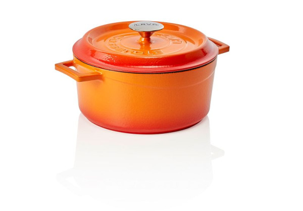 WAS Bräter Durchmesser oben 25 cm, Höhe 11,5 cm, orange, 363301024