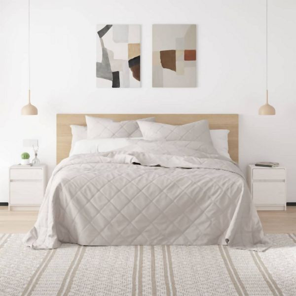 vidaXL Nachtschrank Weiß 40x31x50 cm Massivholz Kiefer, 808125