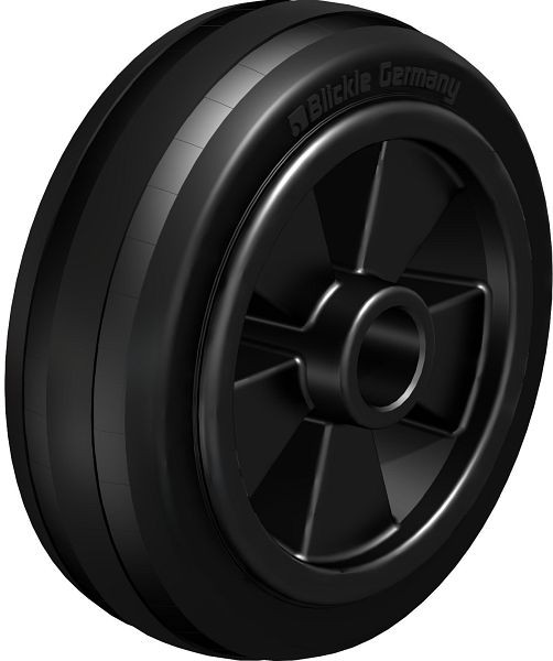 Blickle VPP 80/12G Rad aus Vollgummi, Schwarz, 29116