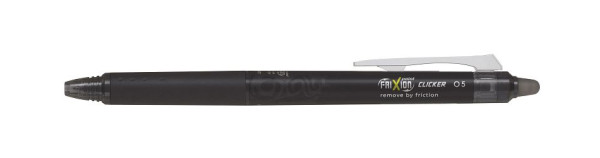 PILOT Tintenroller FriXion Point Clicker - 0,3 mm, radierbar, schwarz, BLRT-FRP5-B