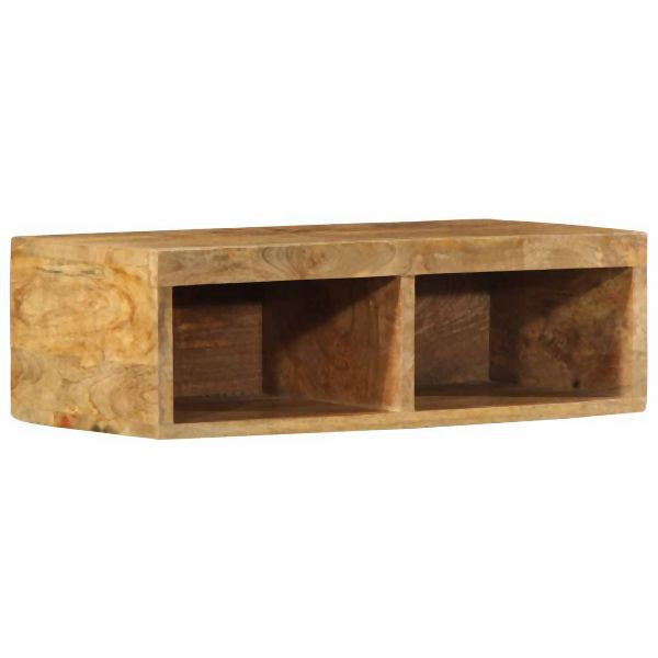 vidaXL TV-Wandschrank 60x30x19 cm Raues Mangoholz, 4017473