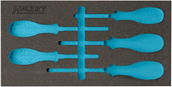 Hazet 2-Komponenten Weichschaum-Einlage, für 163-264/5, Abmessungen / Länge: 342 mm x 172 mm, 163-264L