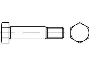 Sechskant-Paßschrauben DIN 610 8.8 M 20 x 80 VE=S