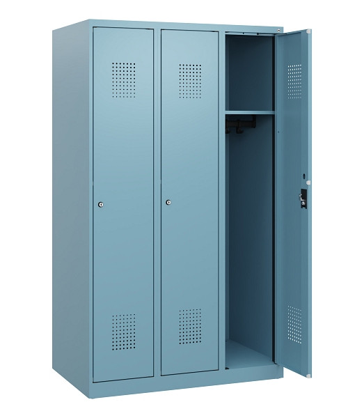 C+P Spind Evolo PLUS, 3 Abteile, 1530x900x500mm, 0010/0010, Zylinderschloss, 0490005-30 S10048